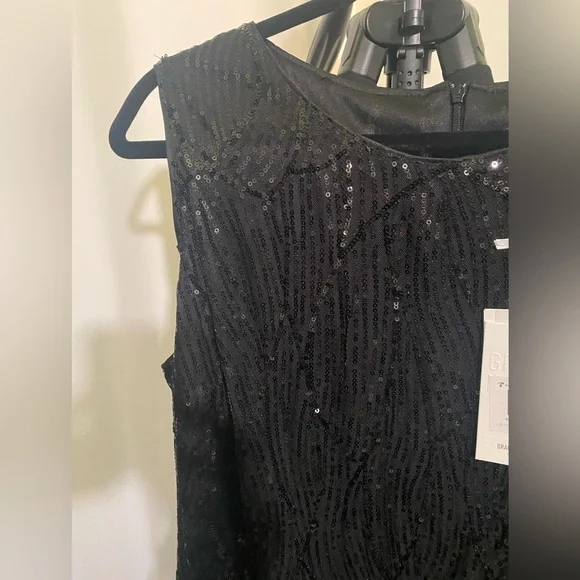 Glamorous Black Sequin Dress - Picture 5 of 10